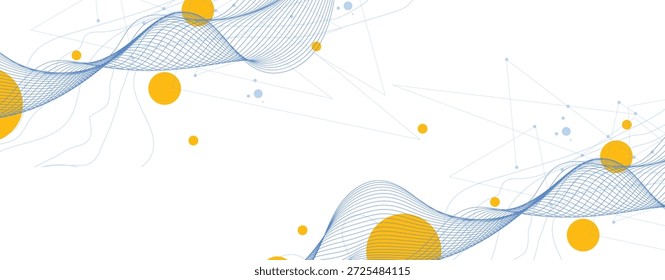 abstract blue wave background. minimal round lines abstract background. Thin wavy abstract vector background. Curve seamless pattern. art striped graphic template
