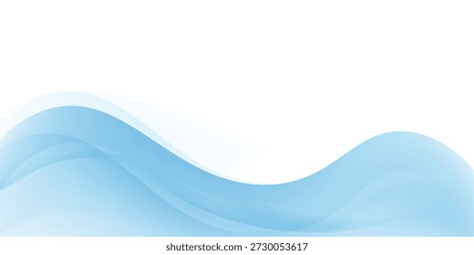 Fondo azul Abstractas de la onda, concepto mínimo del diseño de las ondas