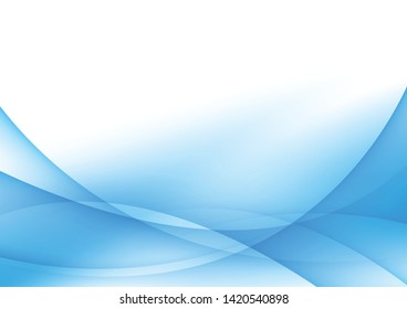 Abstract blue wave background modern design ideas