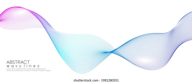 Abstrakter blauer Hintergrund. Moderne Farbverlauf-Farbkomposition, einzeln auf weißem Hintergrund für das Elementkonzept von Technologie, Geschäftspräsentation und Identität. Vektorgrafik
