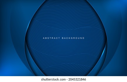 Abstract blue wave background. Modern banner design template.