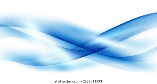 fondo de onda azul abstracto ilustración vectorial moderna