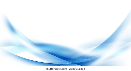 abstract blue wave background modern vector illustration