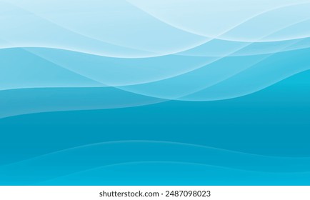 Abstraktes blaues Wellenhintergrund modernes Design 