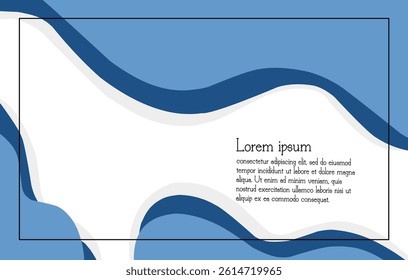 Abstract Blue Wave Background Modern Design Template for Presentations, Websites, and More
