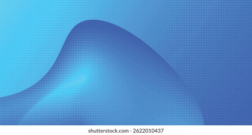 Abstract blue wave background poster with dynamic. technology network Vector illustration.