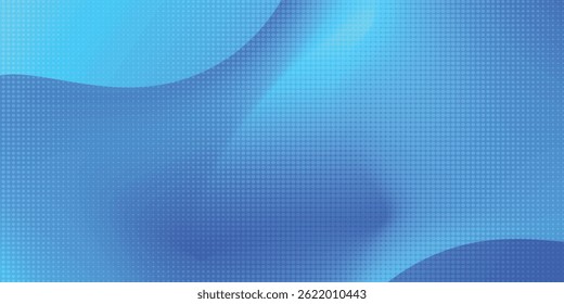 Abstract blue wave background poster with dynamic. technology network Vector illustration.