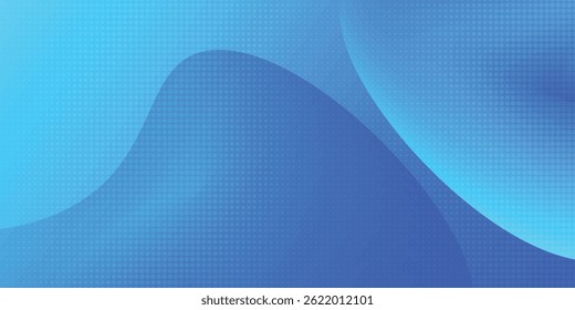 Abstract blue wave background poster with dynamic. technology network Vector illustration.