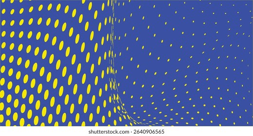 Abstract blue wave background poster with dynamic. technology network Vector illustration.