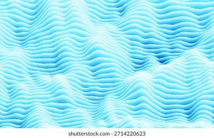 Abstrakter, blauer Wellenhintergrund. RGB Globale Farben
