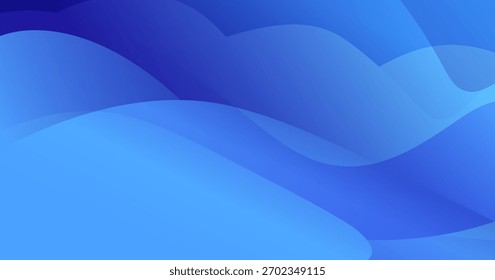 Abstract blue wave background with smooth flowing curves and soft gradient tones. The modern, calming design creates a clean and fluid visual suitable for digital graphics, presentations, websites