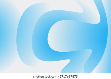 Fundo de onda azul abstrato com gradiente suave para design moderno