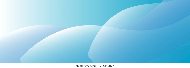 Abstract Blue Wave Background With Soft Curves and Gradient for Modern Design Projects