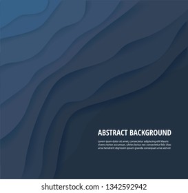 abstract blue wave background and space for write vector eps10