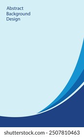 Abstract blue wave background template