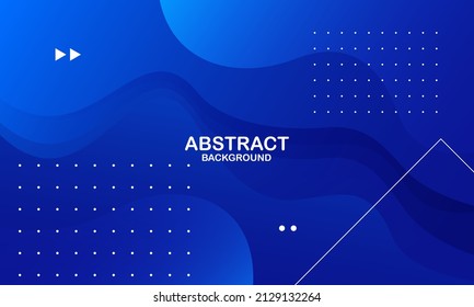 Abstract blue wave background. Vector illustration