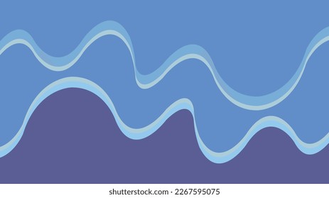 Abstract blue wave background vector art