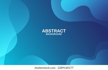 Abstract blue wave background. Vector illustration