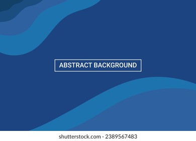 abstract blue wave background vector design template