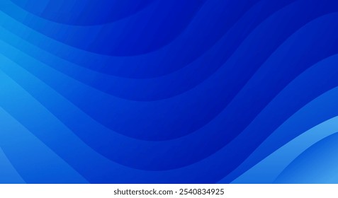 abstract blue wave background vector design.