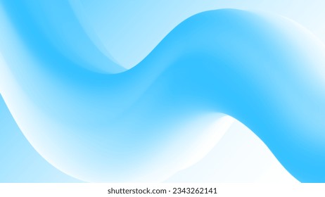Abstract blue wave background. Wavy design element for brochure, banner, poster, web design.