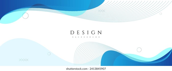 abstract blue wave background with wavy lines