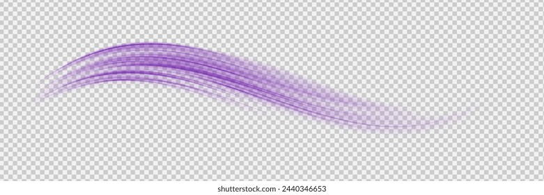 Abstract blue wave background. Wavy transparent curved lines in the form of the movement of sound waves in a set of different shapes of whirlpool, twist, spiral. Light arc in blue colors, in the form