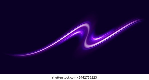 Abstract blue wave background. Wavy transparent curved lines in the form of the movement of sound waves in a set of different shapes of whirlpool, twist, spiral. Light arc in blue colors, in the form