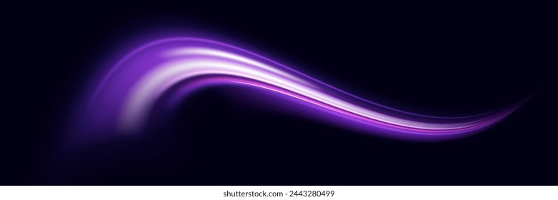 Abstract blue wave background. Wavy transparent curved lines in the form of the movement of sound waves in a set of different shapes of whirlpool, twist, spiral. Light arc in blue colors, in the form