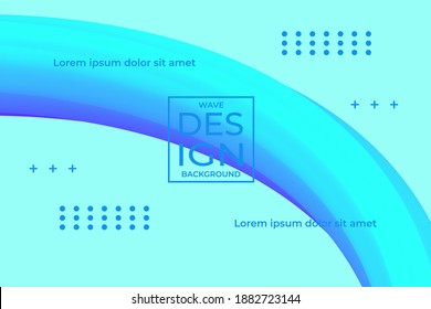 Abstract Blue Wave Background For website, wallpaper, Flyer And Banner