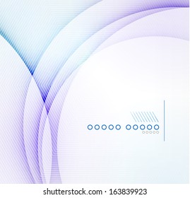 Abstract blue wave blur vector background