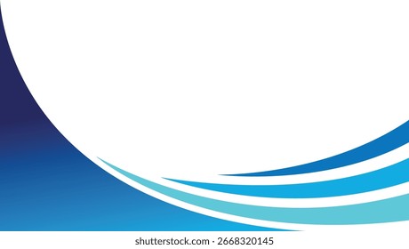 Fondo Abstractas del negocio de la onda azul