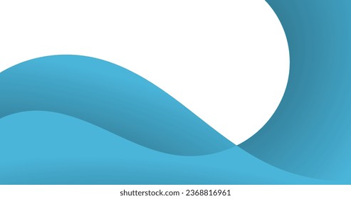 fondo de la curva de onda azul abstracta para el negocio 