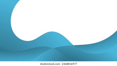 abstract blue wave curve background for business 