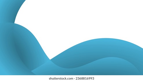 abstract blue wave curve background for business 