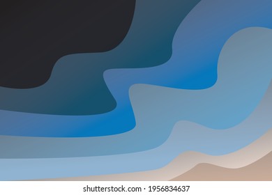 onda azul abstracta oscura, perfecta para banner, fondo de pantalla y fondo
