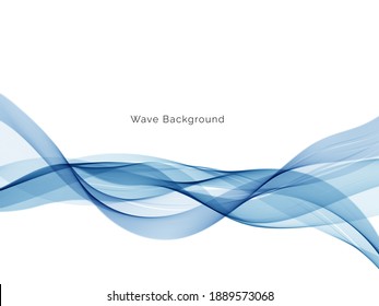 Abstract blue wave decorative background