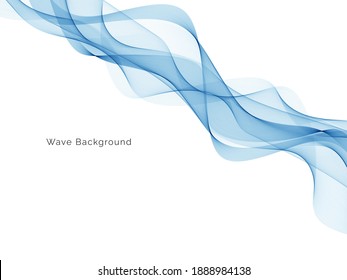 Abstract blue wave design background