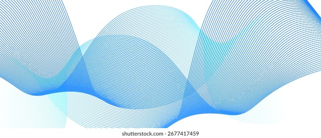 Fondo decorativo de diseño de onda azul Abstractas. EPS10 Vector