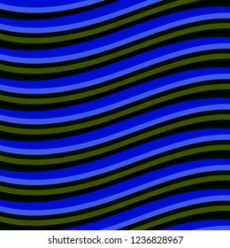 Abstract blue wave design element. Vector illustration