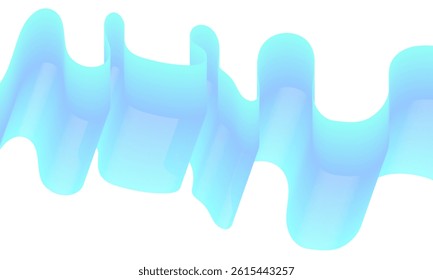 Abstract blue wave design with flowing light