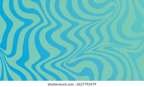 Abstract blue wave design with a seamless geometric pattern