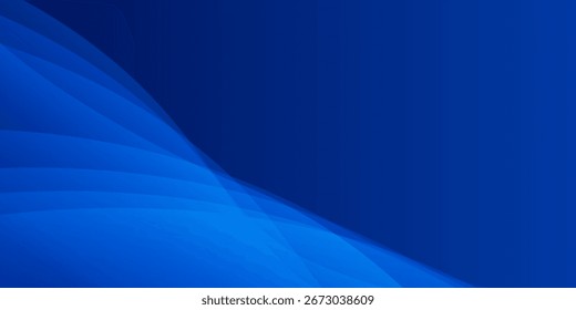 Abstract Blue Wave Design with Smooth Curves and Gradient Layers eps10