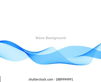 Resumen de fondo vectorial de diseño de onda azul