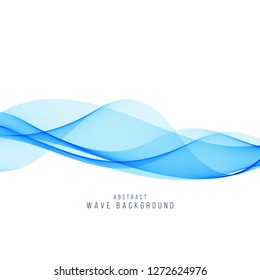 Abstract blue wave elegant background