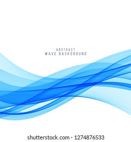 Abstract blue wave elegant background