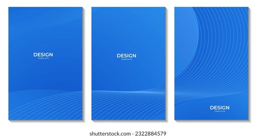 fondo de volantes de onda azul abstracto para negocios