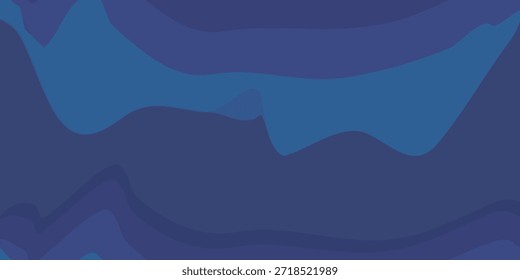 Formas de ondas azuis abstratas com transições suaves e formas fluidas.