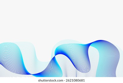 Abstract Blue Wave Futuristic Design for Presentations