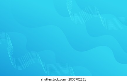 Abstract blue wave geometric background. Modern background design. Liquid color. Fluid shapes composition. Fit for presentation design. website, basis for banners, wallpapers, brochure, posters